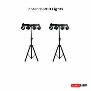 2 Stands RGB Lights Rent