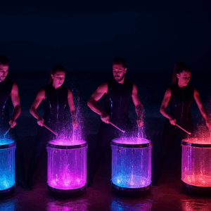LED Water Drums Show for Events
