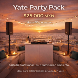 🎉 Paquete Yate Party Audio & Light – Riviera Maya