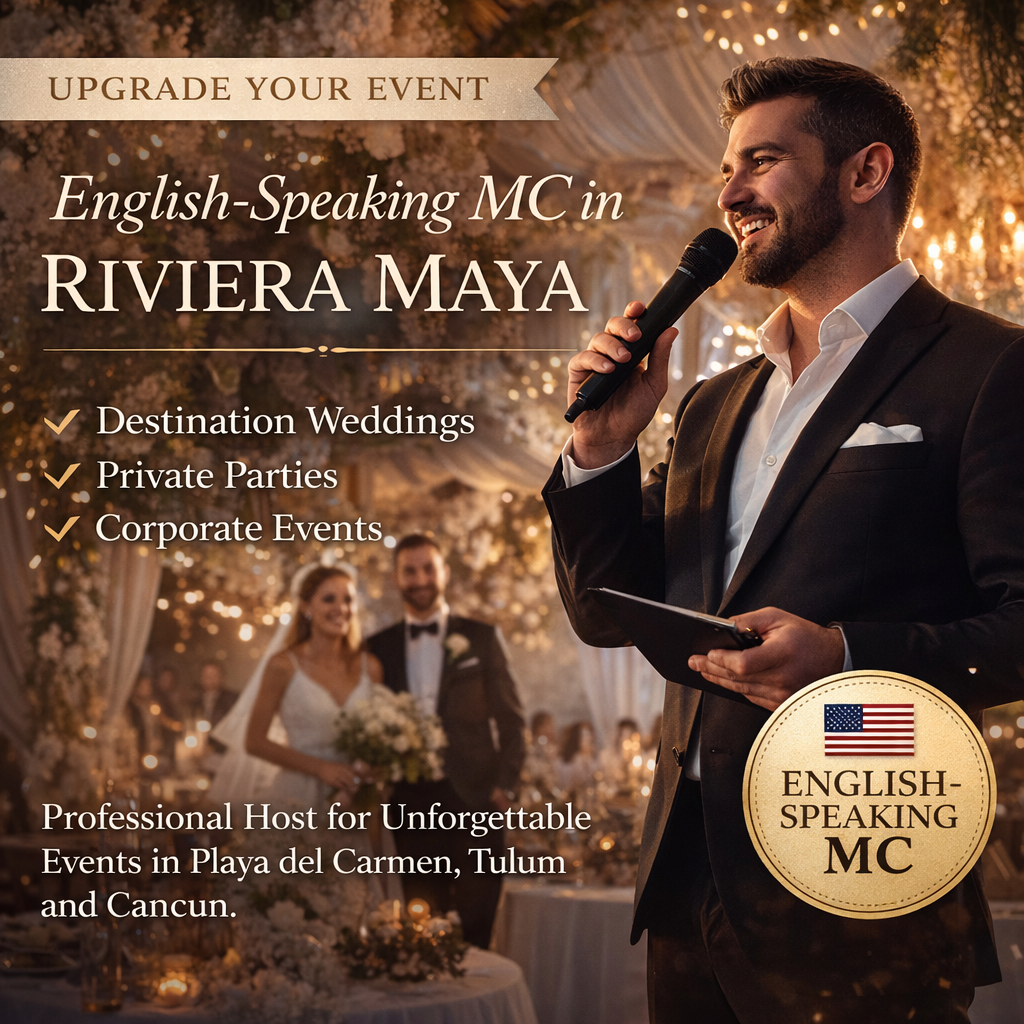 English-Speaking MC in Riviera Maya | Master of Ceremonies for Destination Events