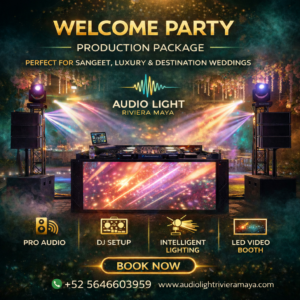 Welcome Party Pro Production – Audio, Lighting & LED DJ Booth