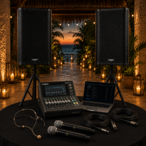 Professional Ceremony & Speech Audio Package | Yamaha DM3 + QSC K12 + Shure Wireless Microphones