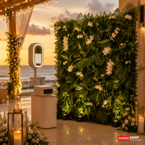 Green Wall with Foliage – Photo Booth & Video Booth Add-On